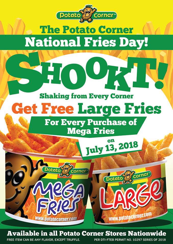 Manila Shopper Potato Corner National Fries Day Promo July 13 2018