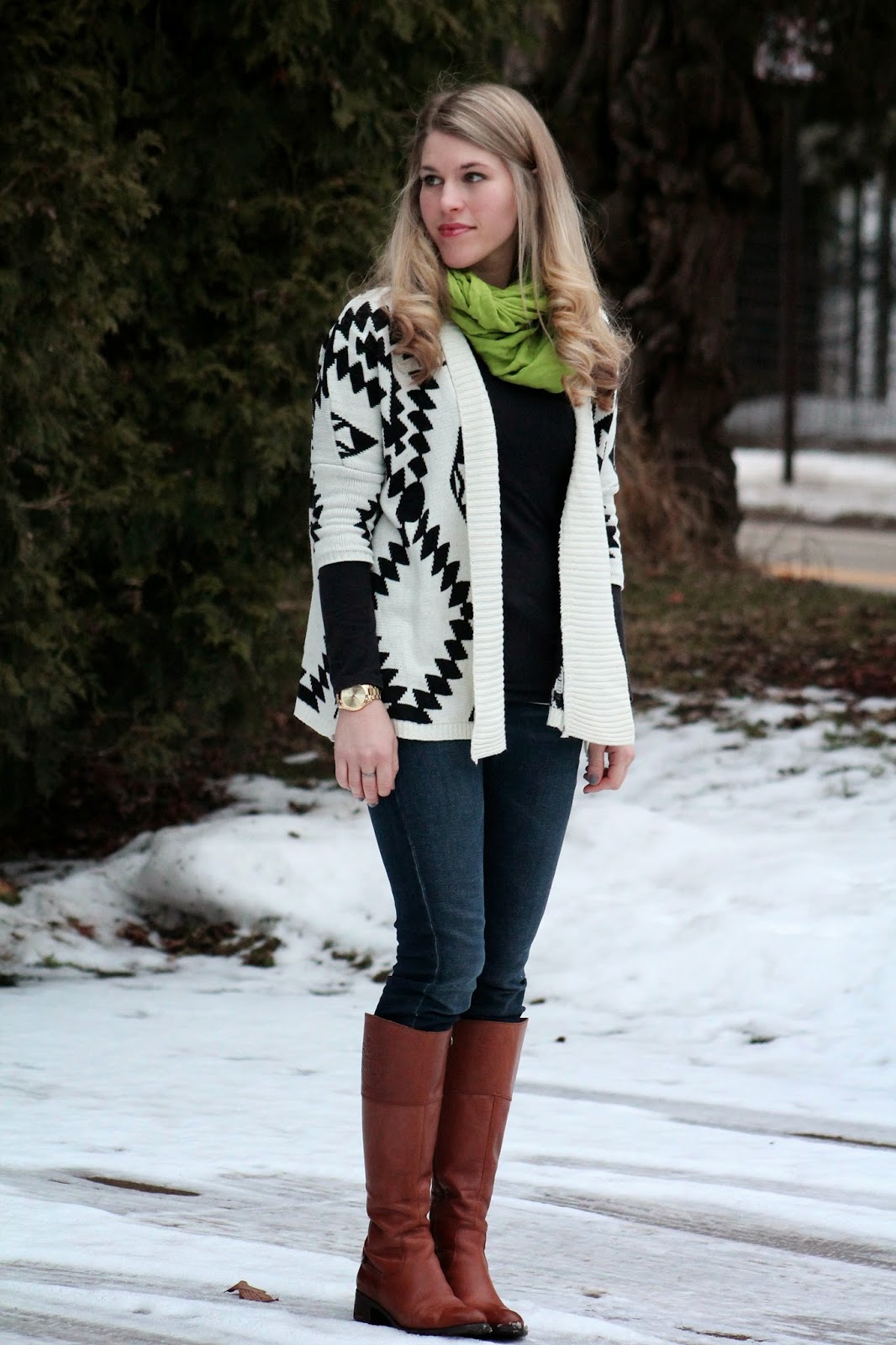 Aztec Sweater and Scarf