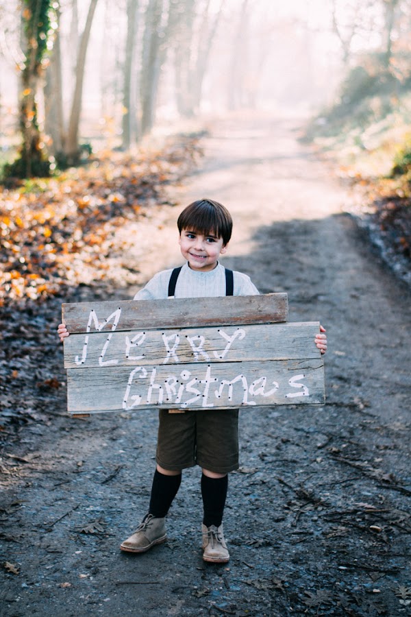 Cartel Madera Merry Christmas DIY con Gocco