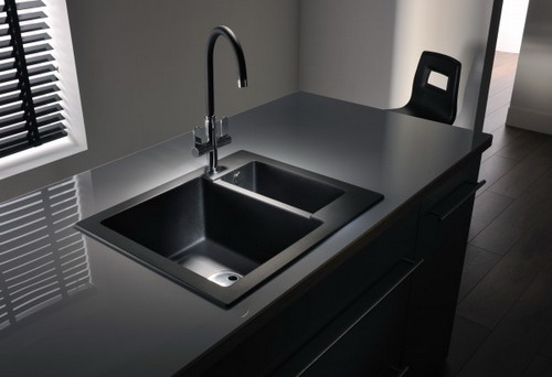 Simple and Easy Instructions for Cleaning Black Kitchen Sinks - Home