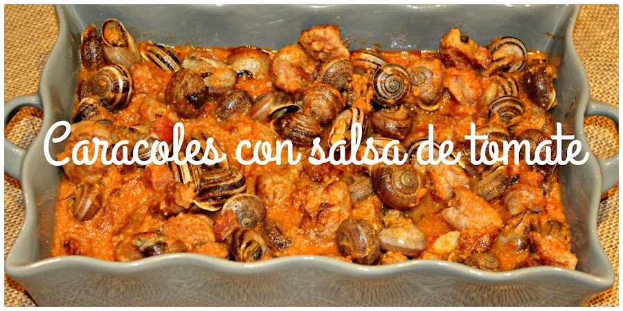 RECETA DE CARACOLES CON SALSA DE TOMATE