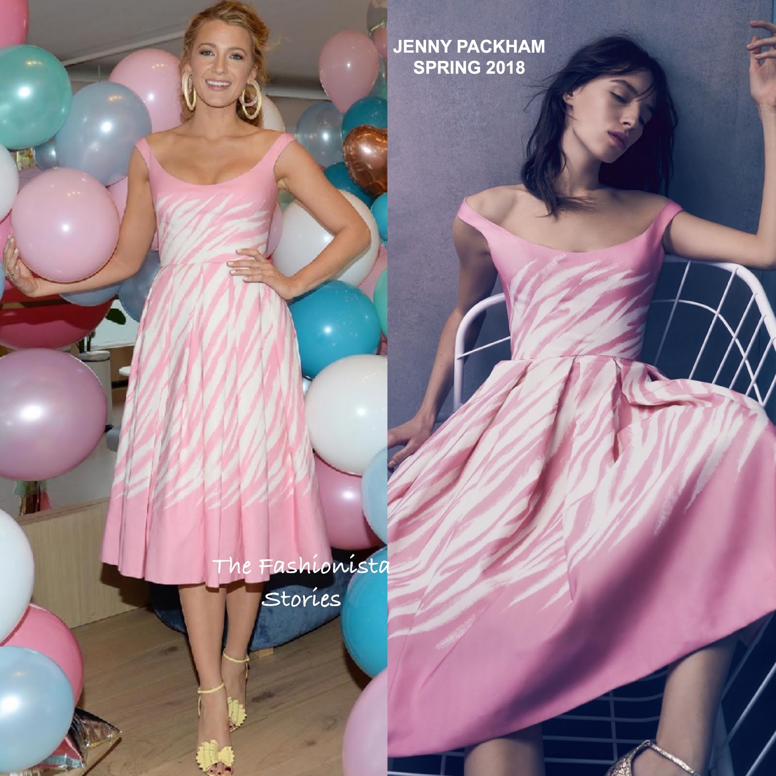 Blake Lively Pink Dress