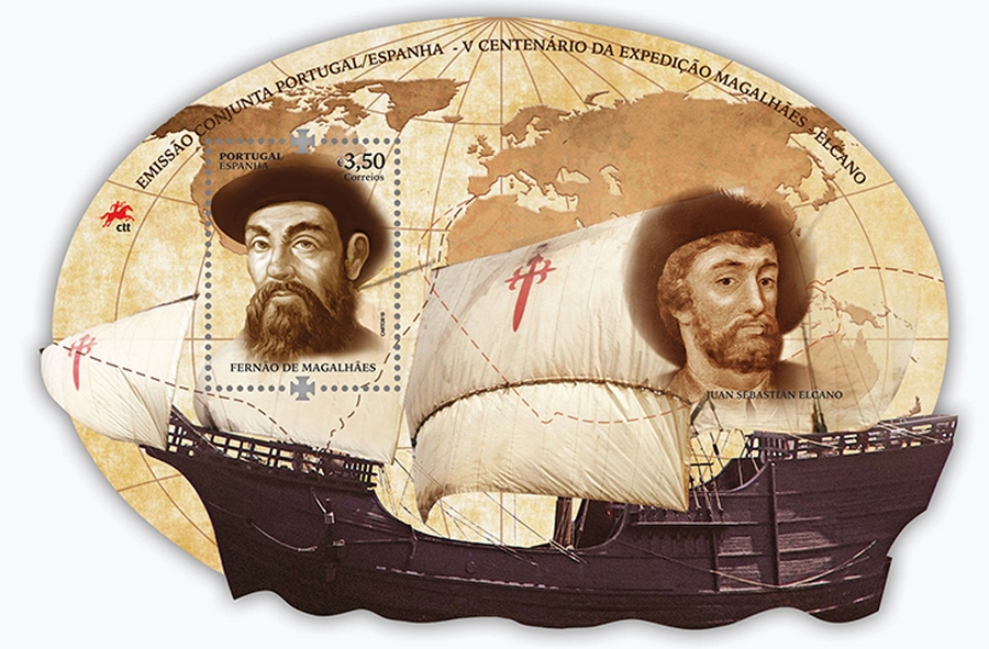Filatelia V Centenario de la Expedición Magallanes Elcano (2019