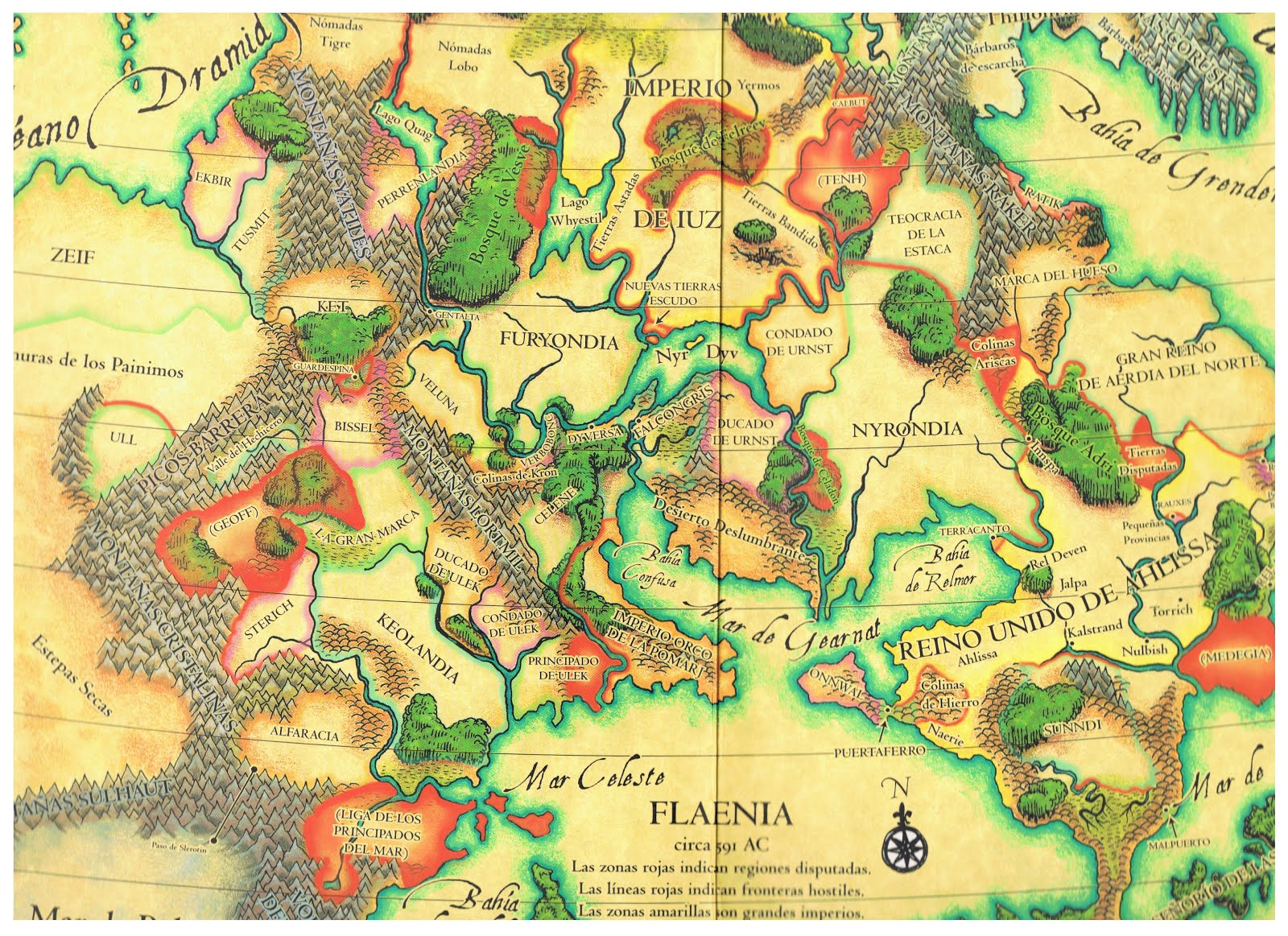 Mapas de Flaenia