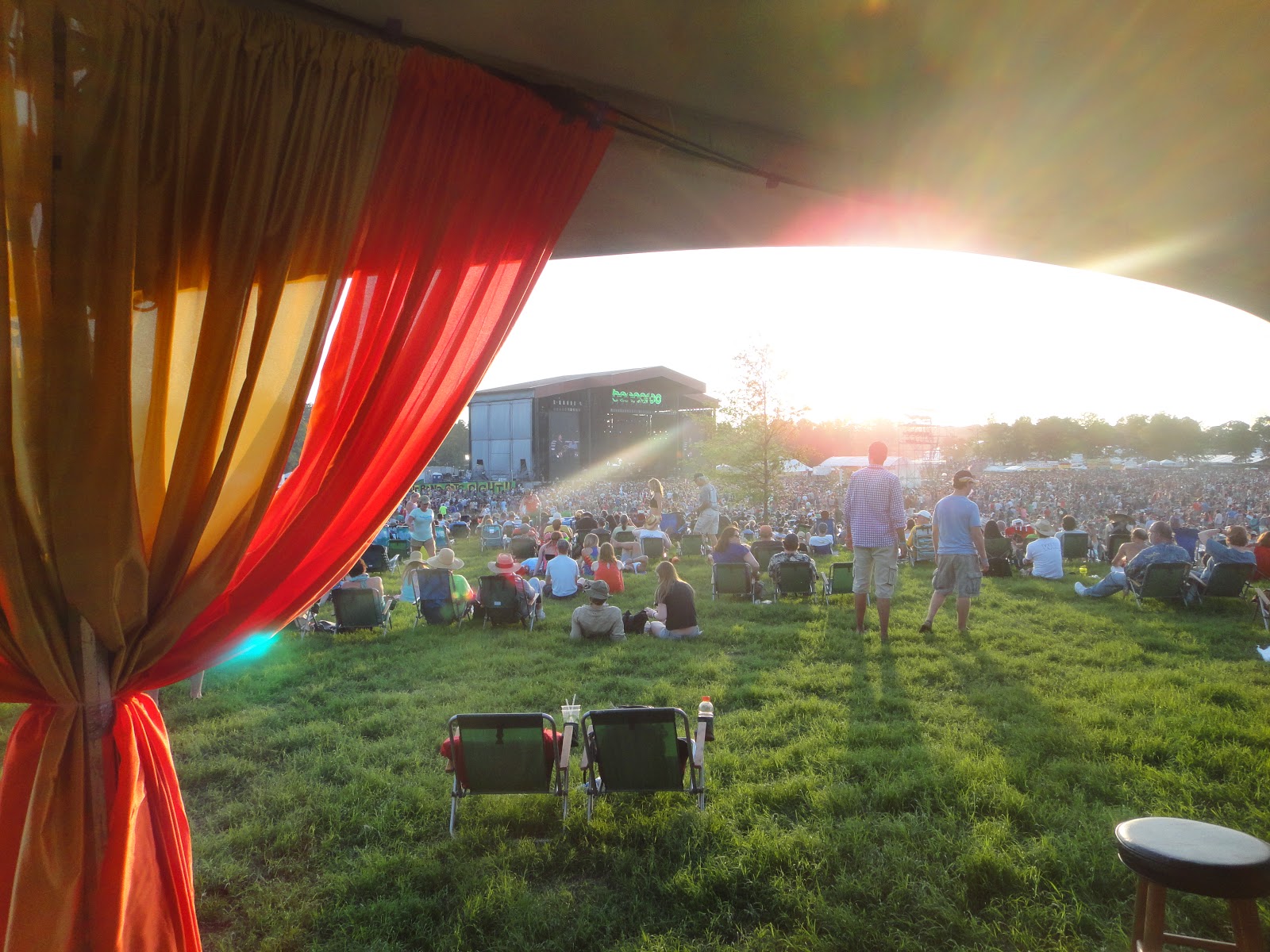 View from VIP Hill, Bonnaroo 2013