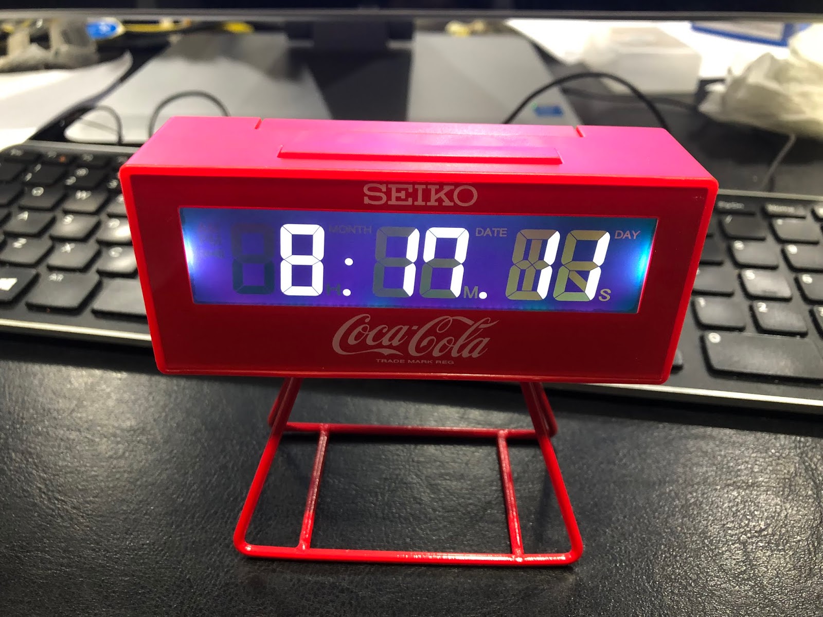 QHE905K-NEW Seiko Coca Cola Alarm Clock 