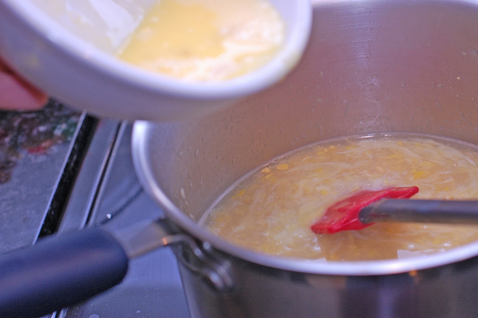 In Michelle's Kitchen Easy Chinese Cream Corn Egg Drop Soup