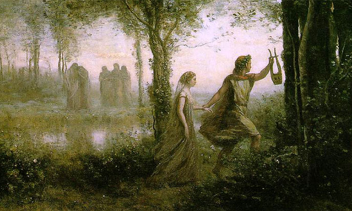 Orphée ramenant Eurydice des enfers de Camille Corot