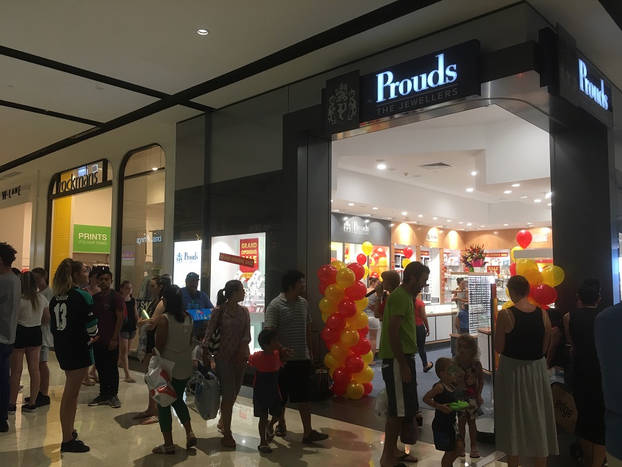 Prouds gateway palmerston store