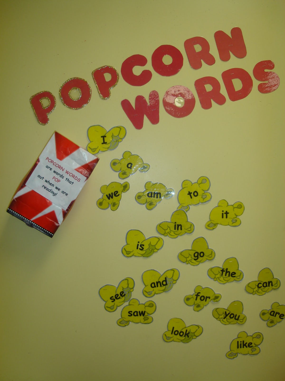 Mrs Massies Kindergarten Popcorn Words