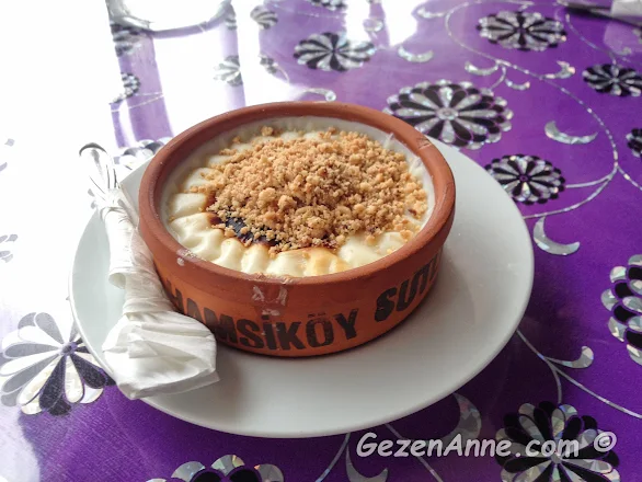 Maçka Hamsiköy'de Hamsiköy sütlacı yedik, Trabzon