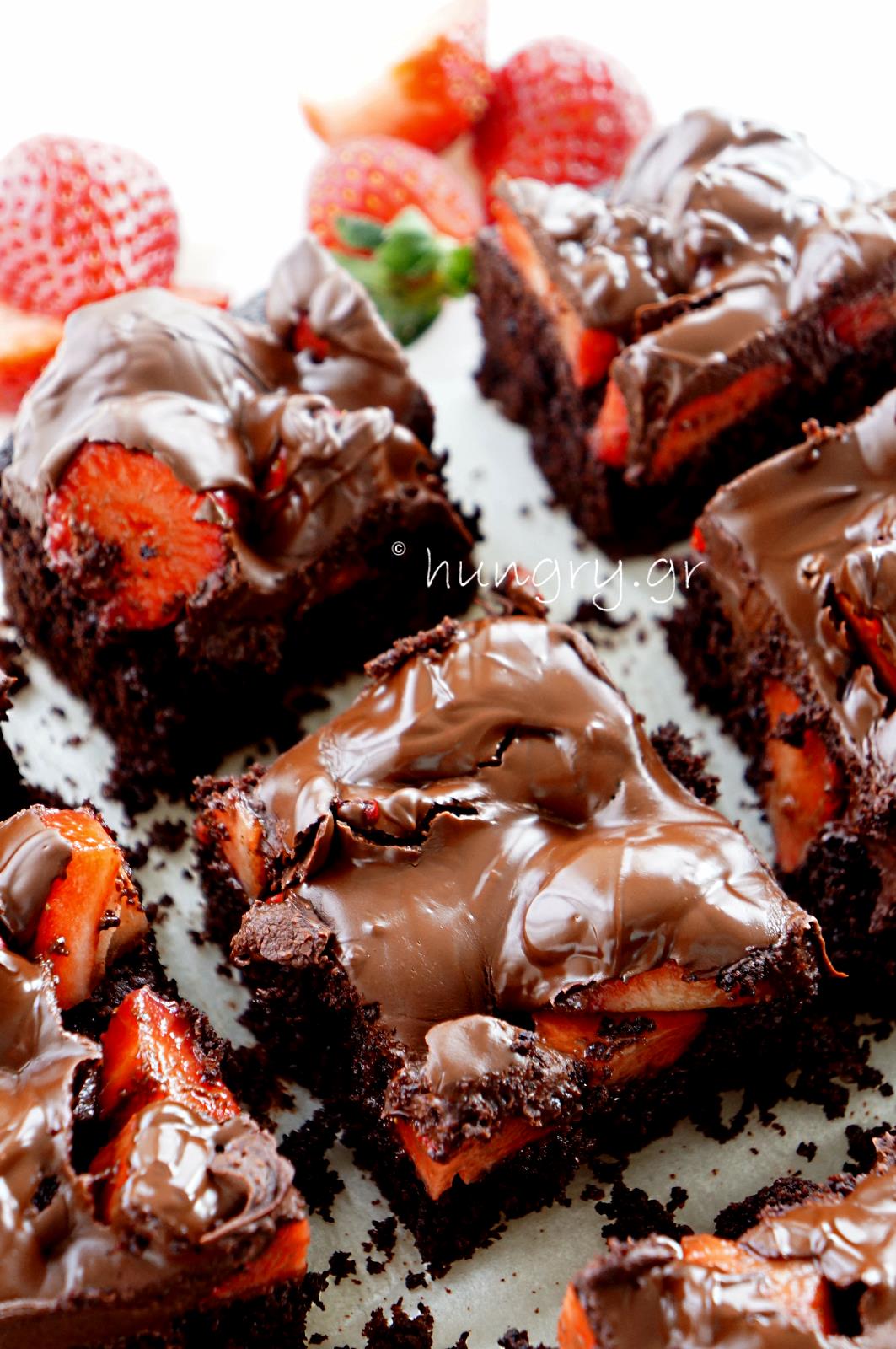 Kitchen Stories: Chocolate Covered Strawberry Brownies
