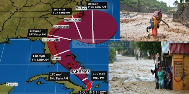 Presiden Obama Tetapkan Status Darurat Atas Ngerinya Badai Matius di Haiti hingga Tewaskan 108 Orang