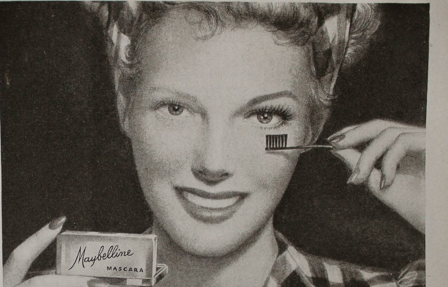 Vintage mascara advert