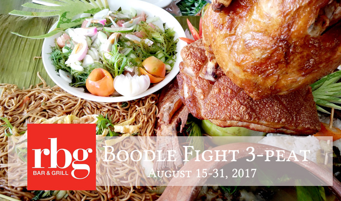 Boodle Fight 3-peat at RBG Bar and Grill this Kadayawan