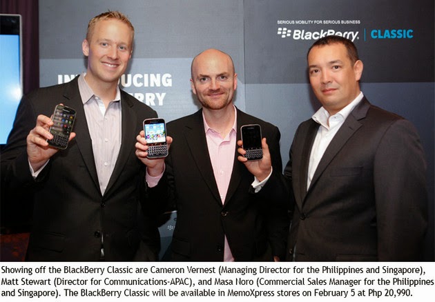 BlackBerry Classic Philippines, BlackBerry Classic