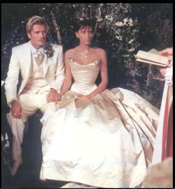 victoria beckham sons wedding dress