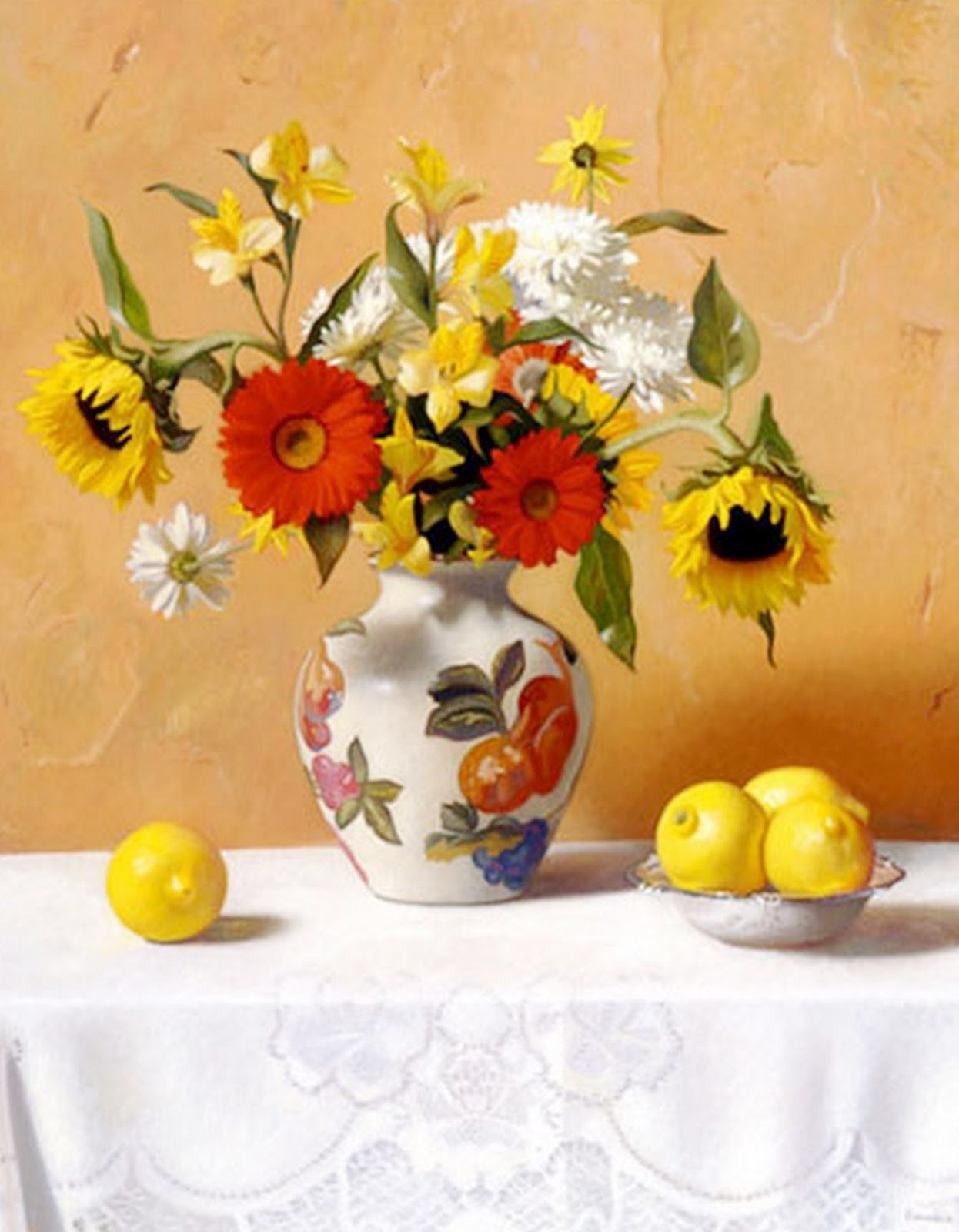 Historia y evolución de la pintura artística Jarrón con Flores en Bodegones, Pintura Realista