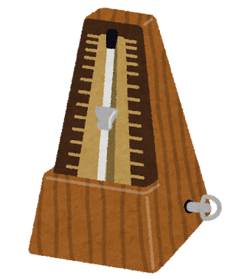 メトロノームのイラスト