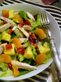 Caribbean Chicken Salad - Built for flavor and bursting with Mandarin Oranges!  Slice of Southern