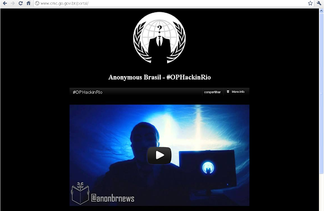 Hackers invadem novamente o site da Câmara de Cristalina em protesto ao sistema político