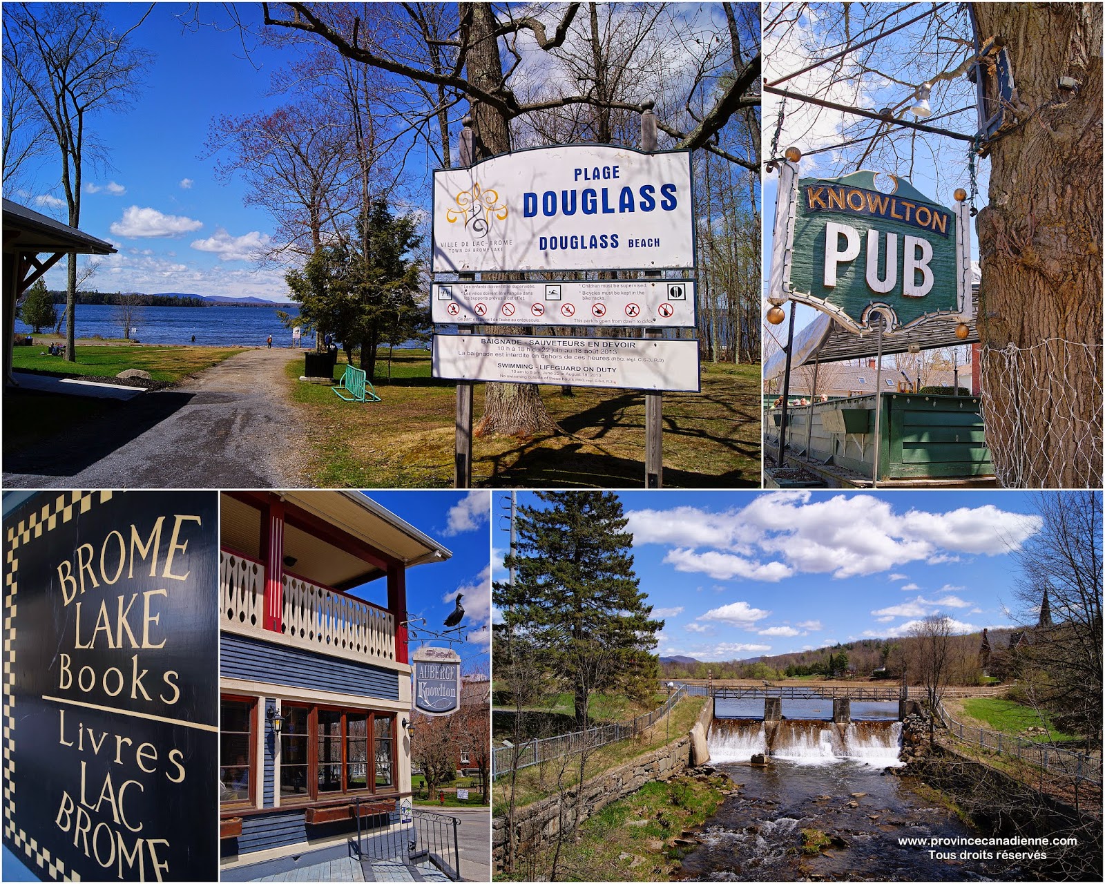 Province canadienne Knowlton, dans les Cantons de l'Est, Qc