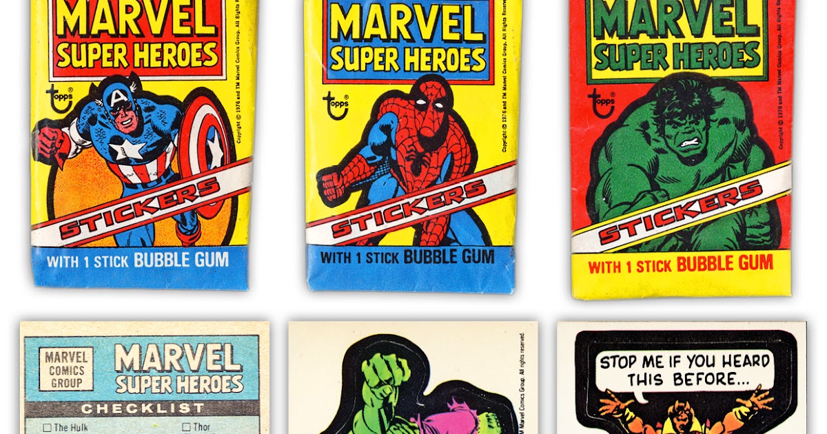 Diversions of the Groovy Kind Topps and Marvel Stick(er) Together The