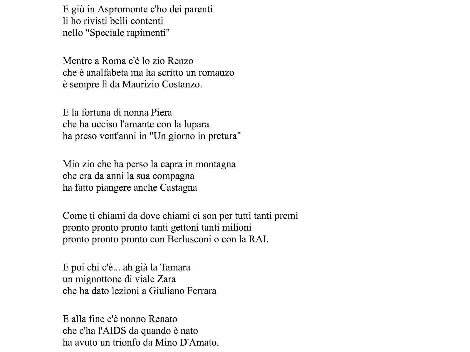 5 McC Kids [Get 29+] Il Testo Della Canzone Va Giu