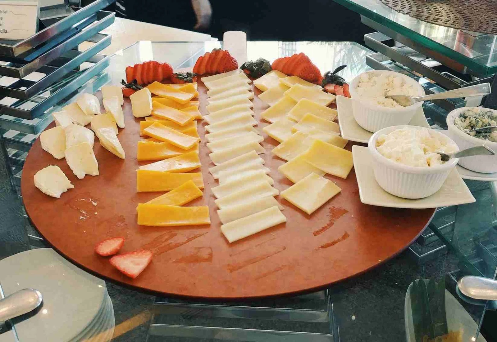 Cheese board at Acaci Cafe in Acacia Hotel