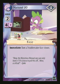My Little Pony Natural 20 Defenders of Equestria CCG Card