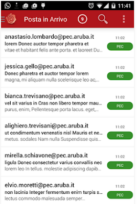 ARUBA PEC CLIENT - APP PER LA GESTIONE DELLA CASELLA DI POSTA CERTIFICATA ARUBA ARUBA PEC CLIENT - APP PER LA GESTIONE DELLA CASELLA DI POSTA CERTIFICATA ARUBA