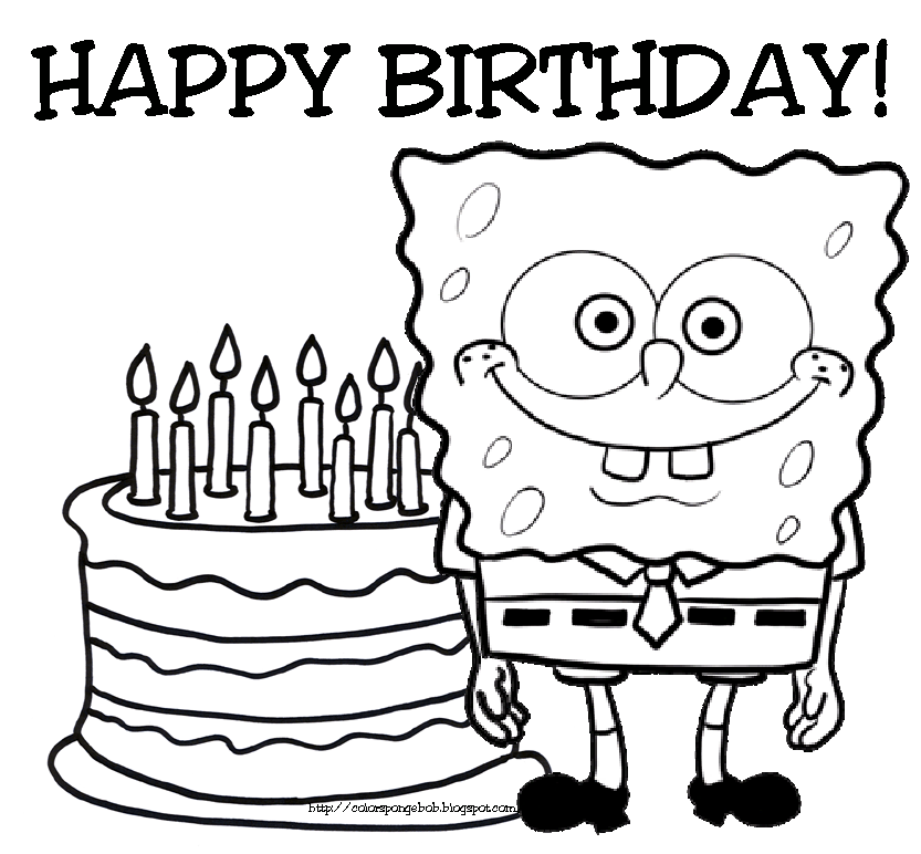 Gambar Mewarnai Spongebob Gambar Mewarnai Lucu