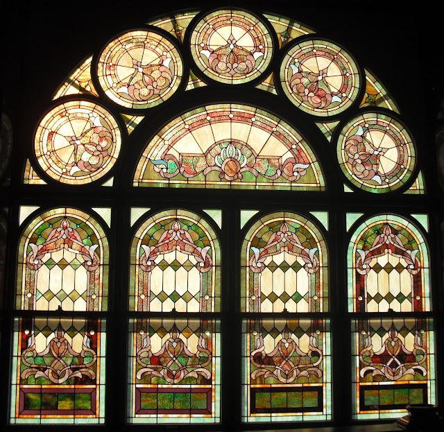 Historic LDS Architecture Kaysville Tabernacle Stained Glass