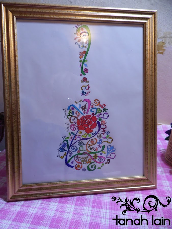 Guitarra para colorear