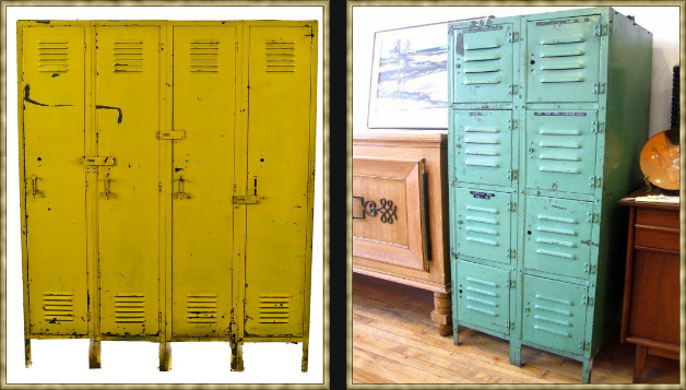 Eye For Design Decorating With Vintage Lockers Accessories Like Lockers And Globes Which Have Been Trendy For Home Decor In Recent Years An Old School Map Would Look Great Hung Over The Tablescape