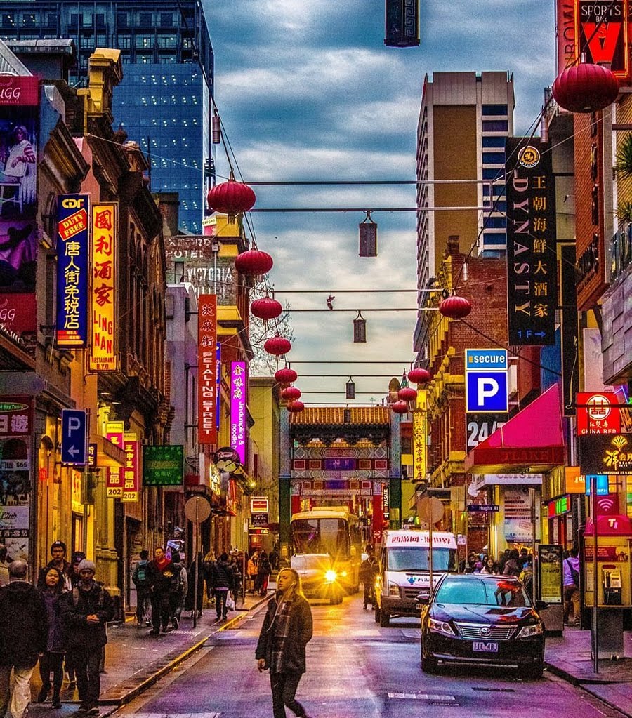 Melbourne Streets. Melbourne Chinatown. Welcome to Chinatown. Color street