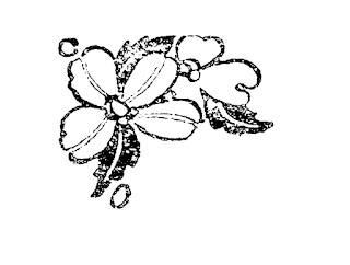 distressed flower corner design download flower corner design digital download image