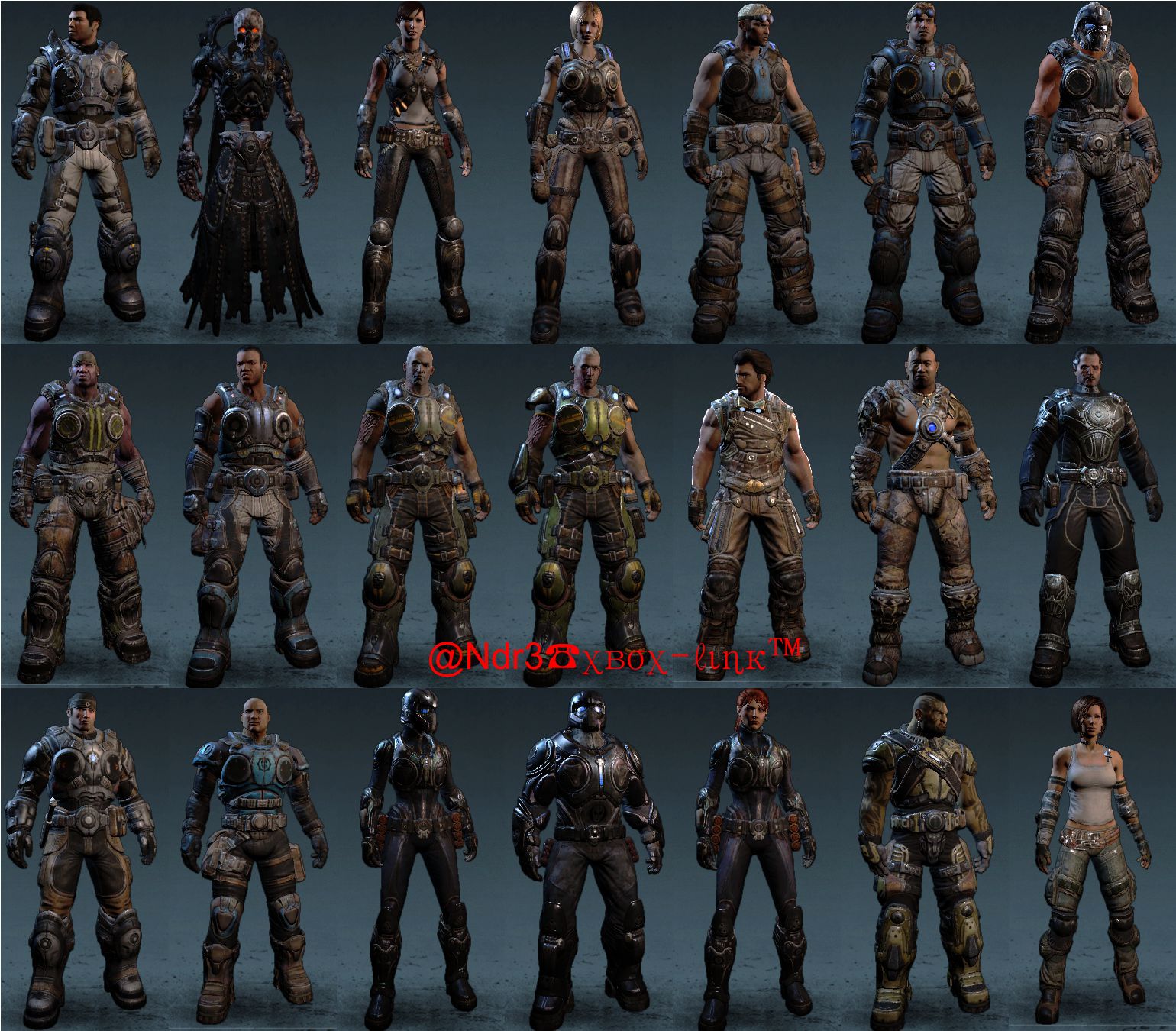 DLC GEARS OF WAR JUDGMENT TODOS OS PERSONAGENS E SKINS Blogger
