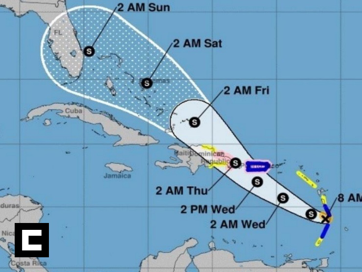 RD emite alerta de huracán por la tormenta tropical "Dorian" RD emite alerta de huracán por la tormenta tropical "Dorian"