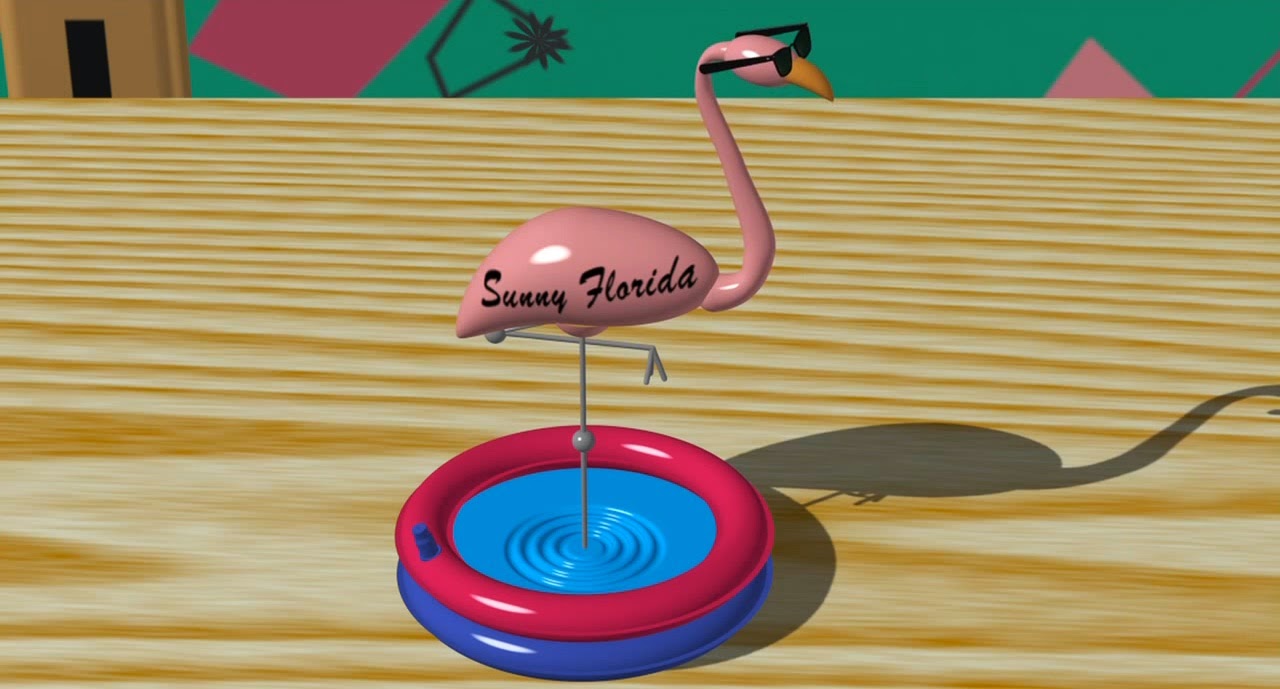 knick knack-sunny florida-flamingo