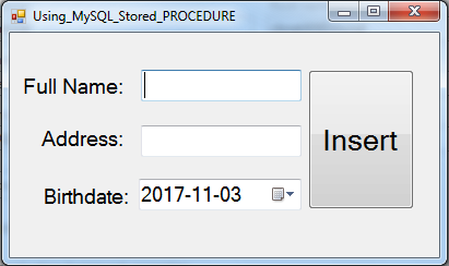 VB.Net - Using MySQL Stored Procedure - Bahasa Pemrogaman