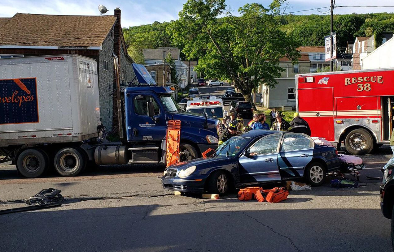 Two Injured, One Flown After Crash in Ashland Wednesday Morning
