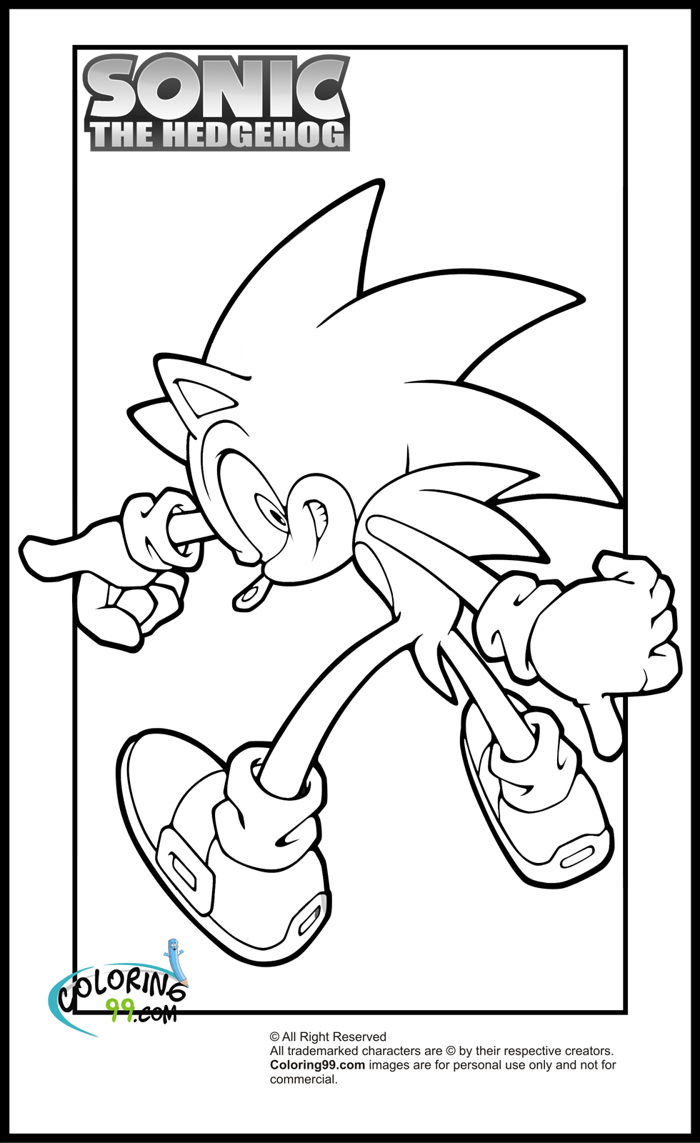 Sonic Coloring Pages | Team colors