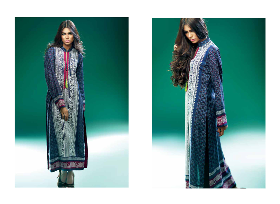 Winter Kurti Designs 2015 Sania Zara Formal Wear Kurtis For Girls By