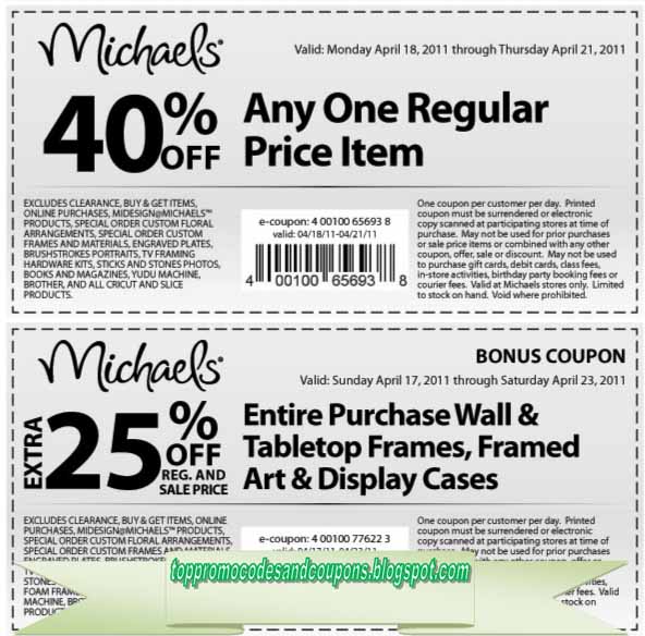 Free Promo Codes and Coupons 2023 Michaels Coupons