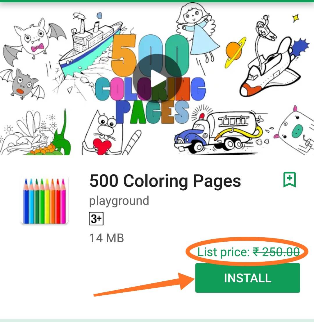 500 Coloring Pages pro version App free download here
