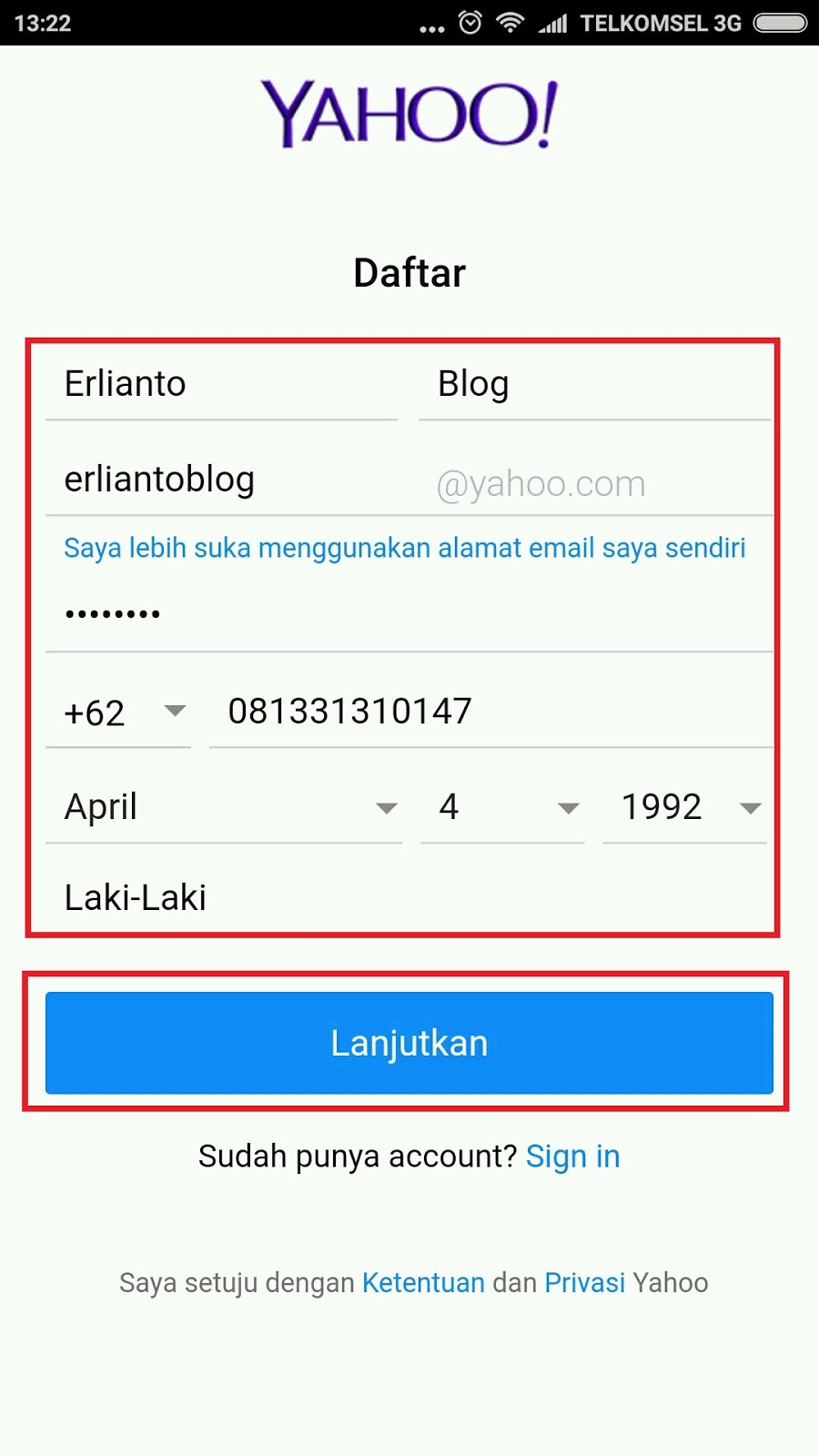 Membuat Yahoo Via Hp | cara membuat yahoo mail dari hp cara membuat email yahoo Membuat Yahoo Via Hp | cara membuat yahoo mail dari hp cara membuat email yahoo