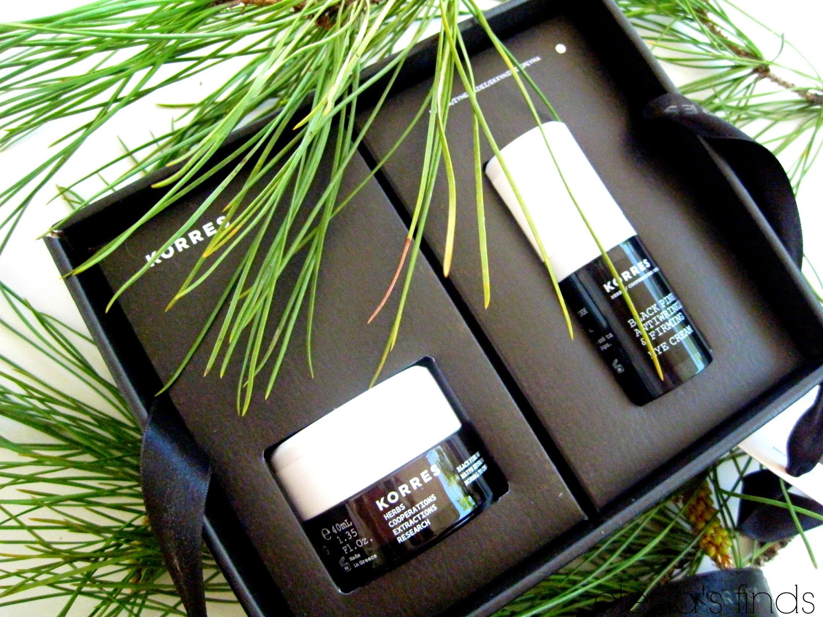 ♥elena's finds....♥ KORRES BLACK PINE/ΜΑΥΡΗ ΠΕΥΚΗ SET