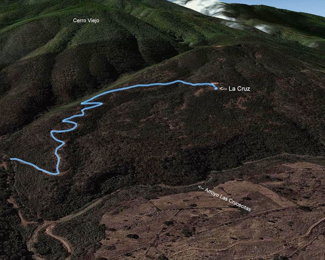 Ruta a la Cruz del Cerro Viejo, Ejido de San Miguel Cuyutlán