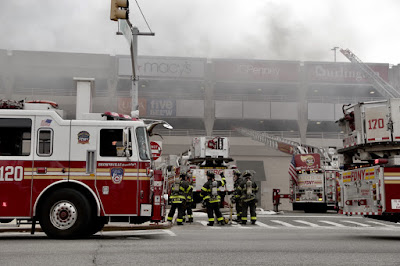 18 firefighters injured after cars burst into flames at mall
